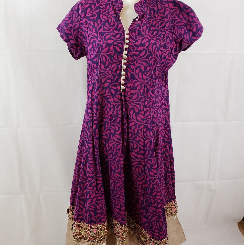 Brightly colored authentic Indian tunic